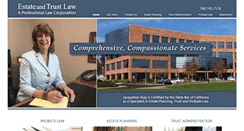 Desktop Screenshot of estateandtrustlaw.com