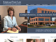 Tablet Screenshot of estateandtrustlaw.com